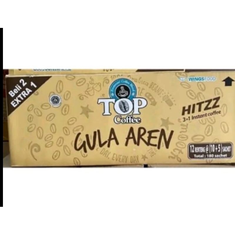

1 DUS TOP COFFEE GULA AREN ISI 180 SACHET