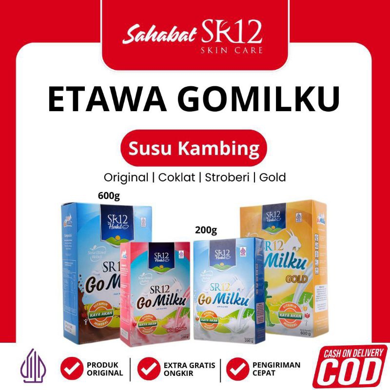 

{Bisa COD} Gomilku SR12 kemasan 600gr, Susu Kambing Etawa SR12