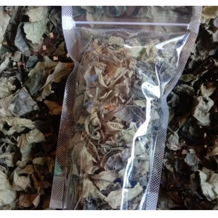 

Daun hantap kering cacah per 2 bungkus daun antap kering