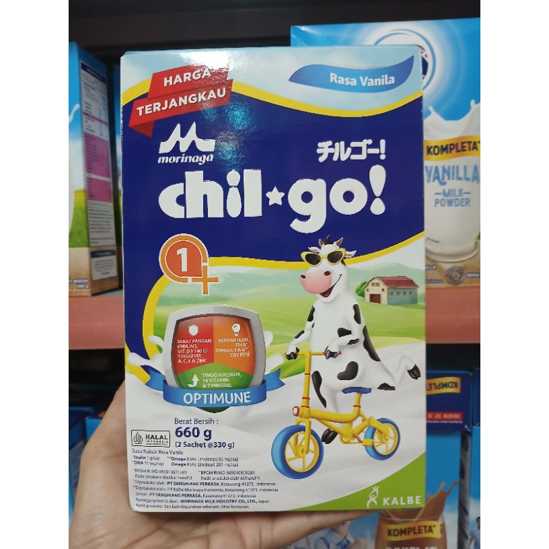 

Morinaga chil go 1+ vanila dan madu 660gr
