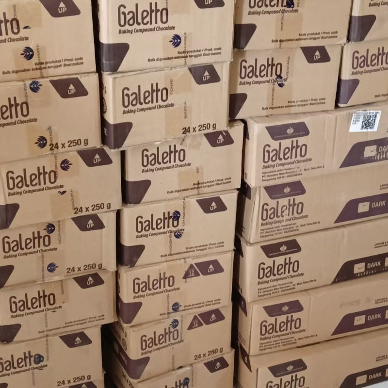 

GALETTO DARK COKLAT BATANG 1 KARTON ISI 24 PCS X 250 GRAM
