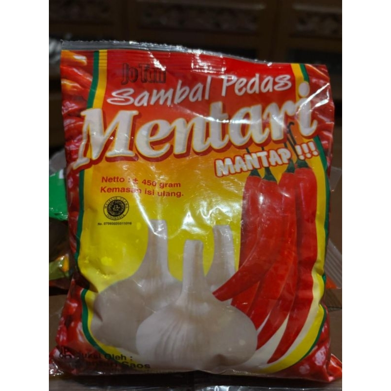 

Saos sambal pedas Mentari 450gr