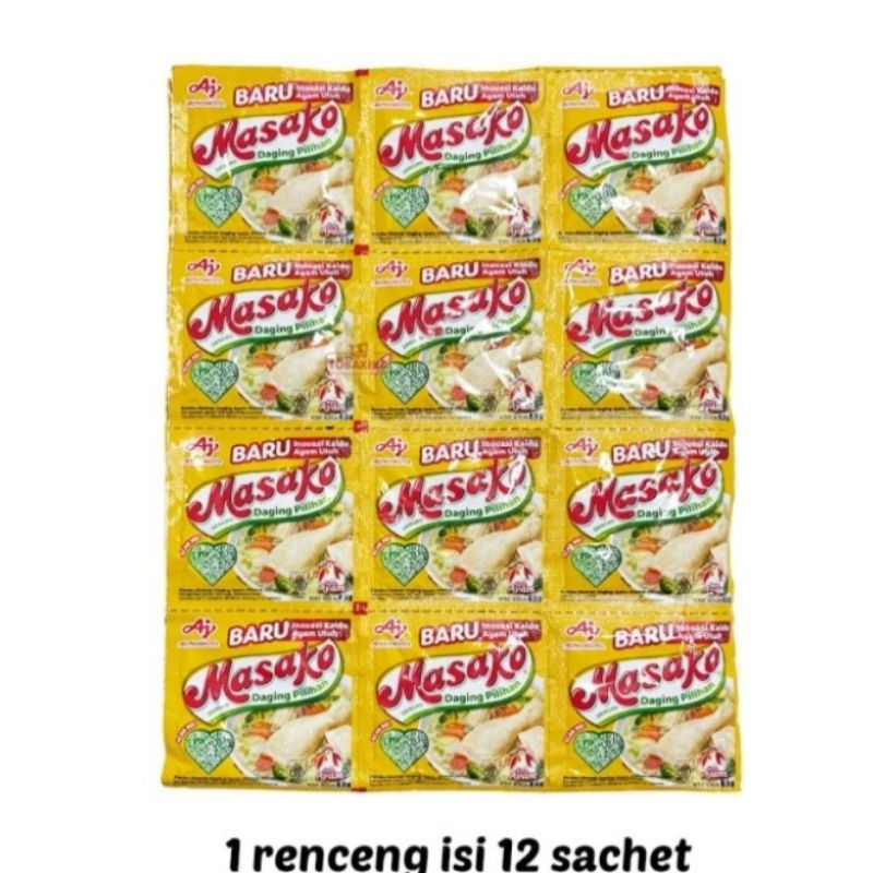 

1 ranceng Masako ayam isi 12 sachet