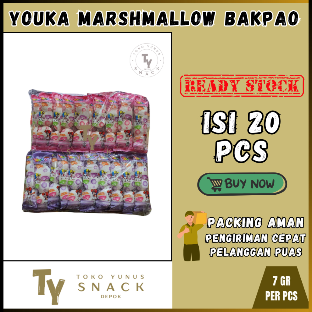

YOUKA MARSHMALLOW BAKPAO ISI 20PCS @7GR