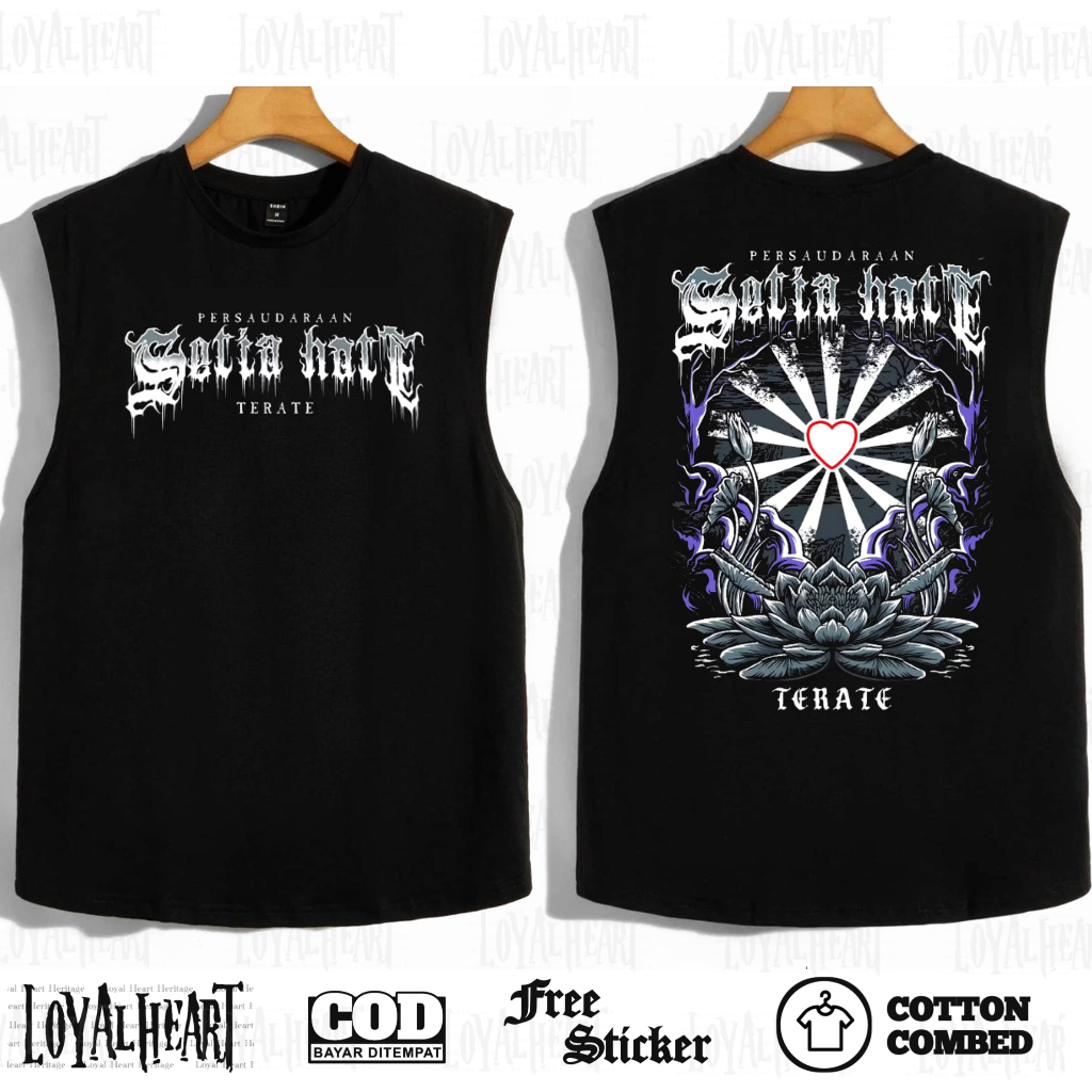 Loyalheart Kaos Singlet Setia Hati Terate Bunga Terate Singlet Bunga Terate Catton Combed 24s Free S