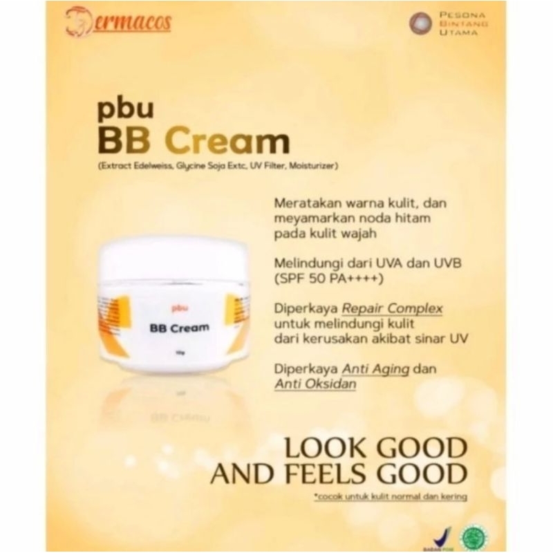 PBU BB Cream - krim alas bedak - pencerah pelembab - SPF 50 PA ++++