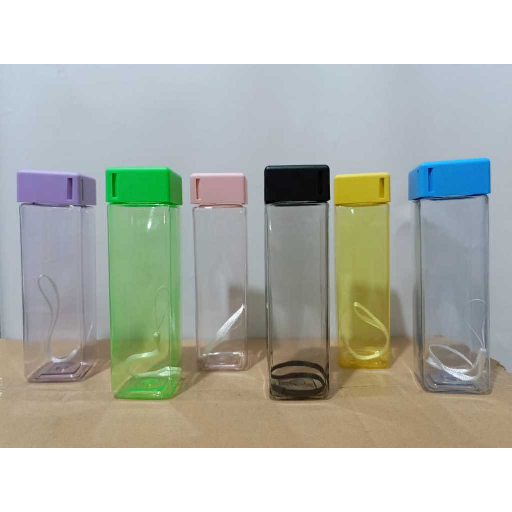 MY BOTOL Botol Minum KOTAK POLOS (TuTup KOTAK) ND13690