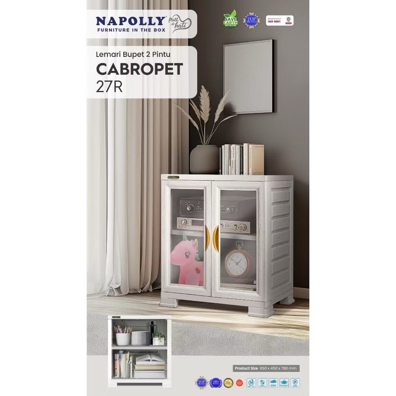 CARGO - NAPOLLY CRS LU23 RAK TV BUFET LEMARI PLASTIK BUFET RAK TV ASTETIC LEMARI BUKU PAKAIAN NAKAS 