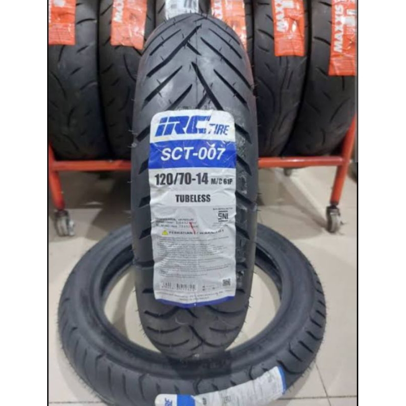 Ban Tubles Belakang PCX150 LEXI AEROX VARIO160 Ukuran 120/70-14 Merk IRC Second Berkualitas