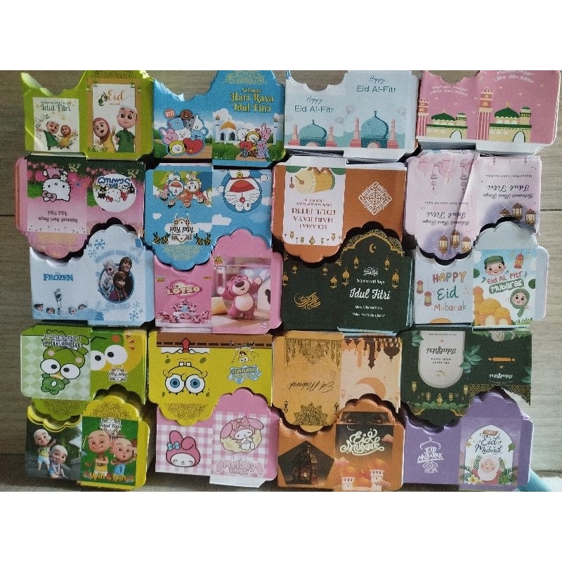 

-+100 Lembar Amplop Lebaran HVS Seri Kartun Muslim (Free Plastik)