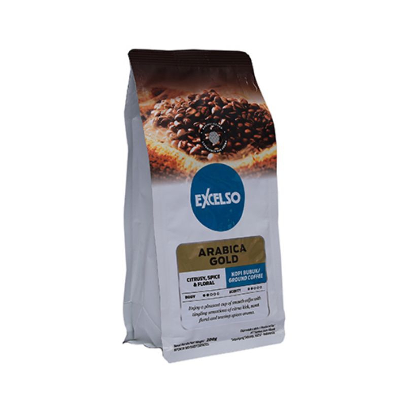 

EXCELSO KOPI BUBUK ARABICA GOLD 200gram 1 Karton isi 20