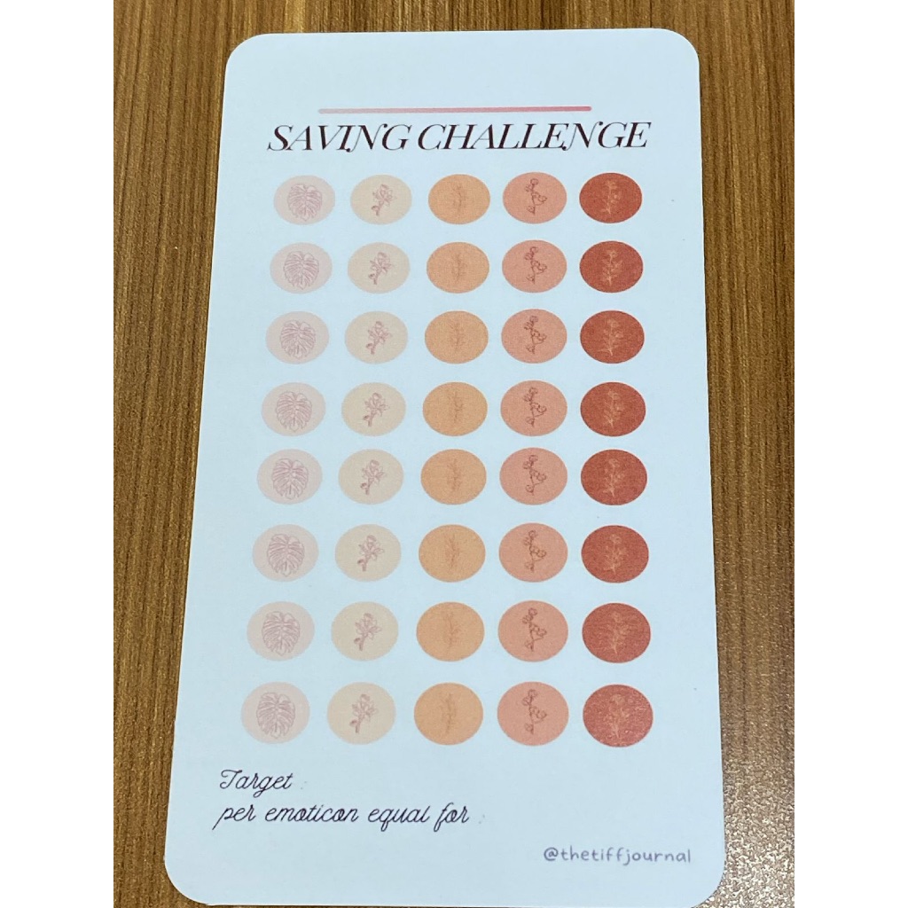 

SAVING CHALLENGE | CASH STUFFING | BUDGETING CARD - WRITE YOUR OWN NATURE