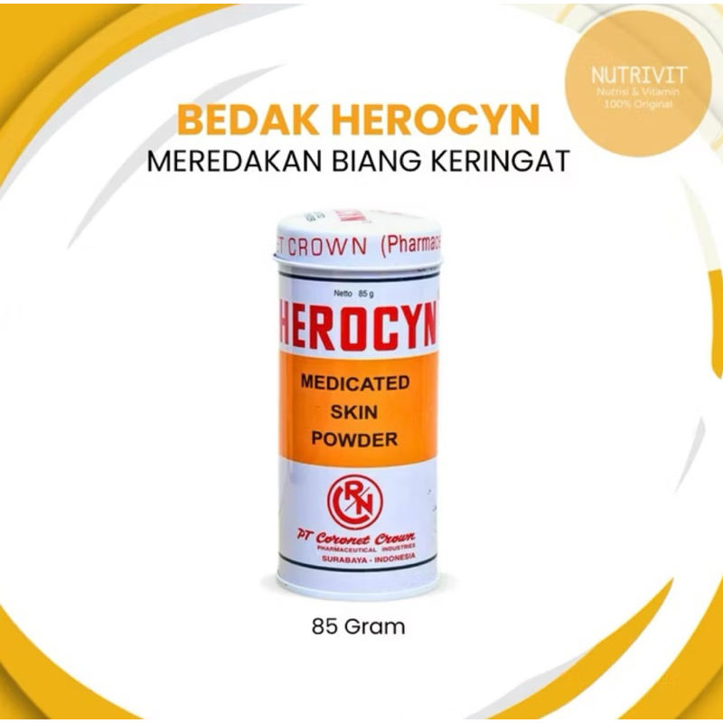 Bedak Herocyn Bedak gatal untuk dewasa (kemasan 85gram)