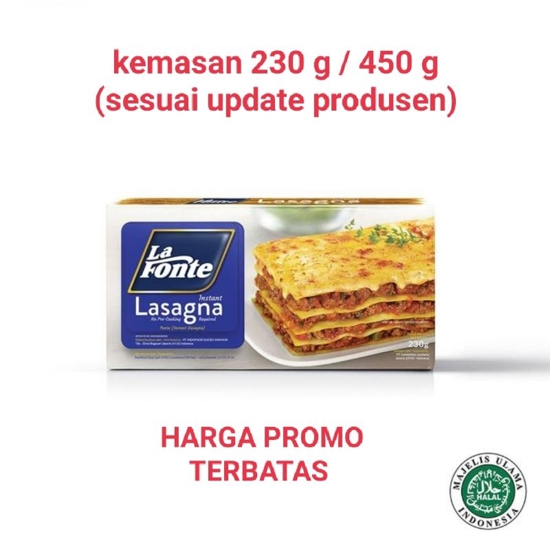 

La Fonte Lasagna 230 g | 450 g Halal MUI