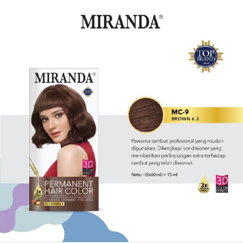 Miranda Hair Color [60 ML] - Cat Rambut Miranda || Pewarna Rambut Miranda ||
