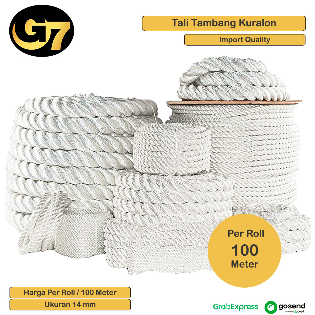

Tali Tambang Nilon Harga Murah Per Roll Ukuran Kecil Sedang 6mm-16mm Tali Tambang Nilon Tampar Ikat Barang Tali Tambang Nylon Berkualitas