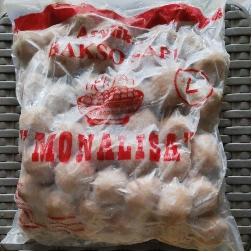 

baso bakso sapi MONALISA L 100butir 1400 gram