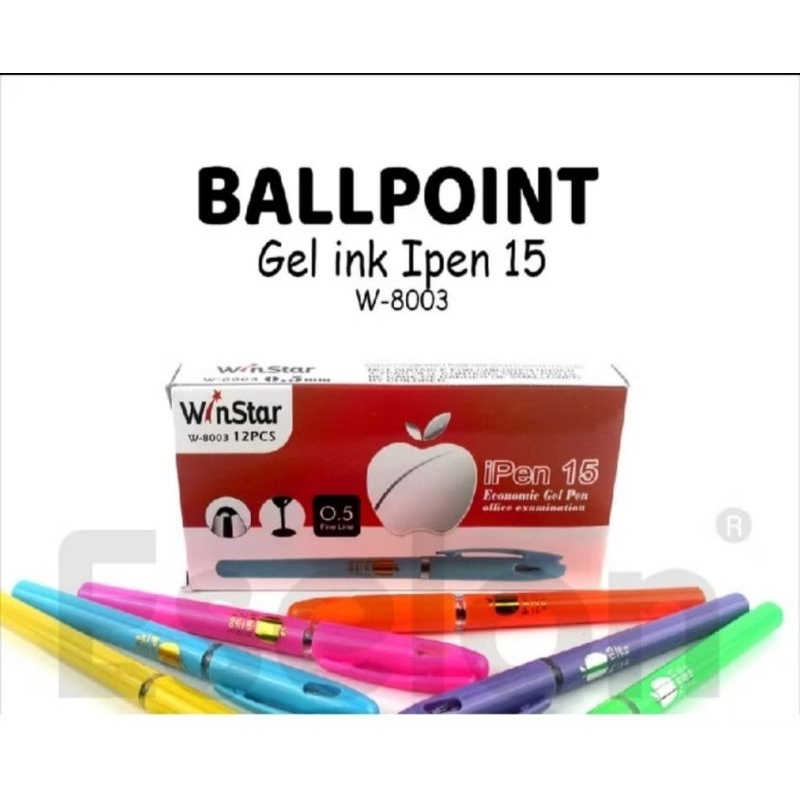 

SELUSIN ( 12 pcs )Pulpen Gel 8003 IpenX Apel Eselon