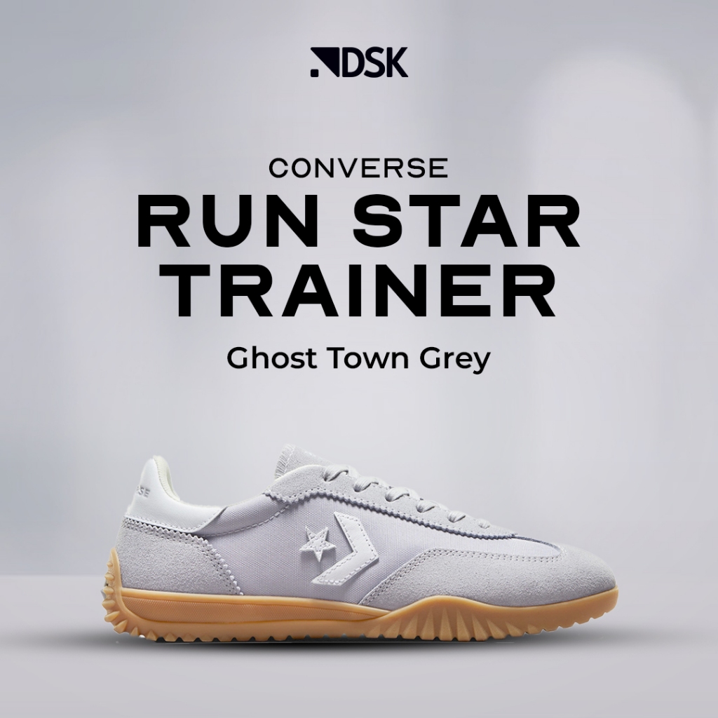 Converse Run Star Trainer Ghost Town Grey 100% Original Sneakers Casual Pria Wanita Sepatu Ori Murah