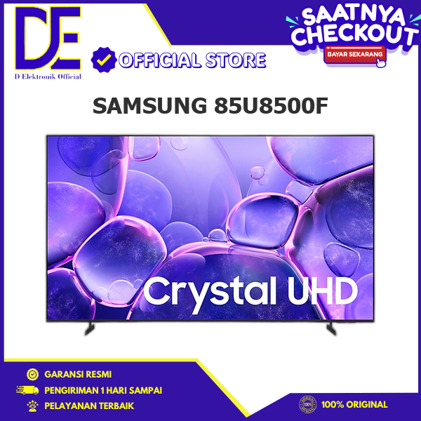 Samsung 85U8500F Smart Google TV 85 Inch Crystal 4K UHD Q-Symphony One UI Tizen 85U8500F 85U8500