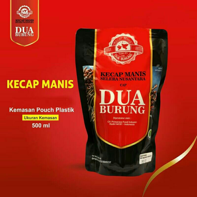 

Refill 450gr Kecap Manis Cap Dua Burung