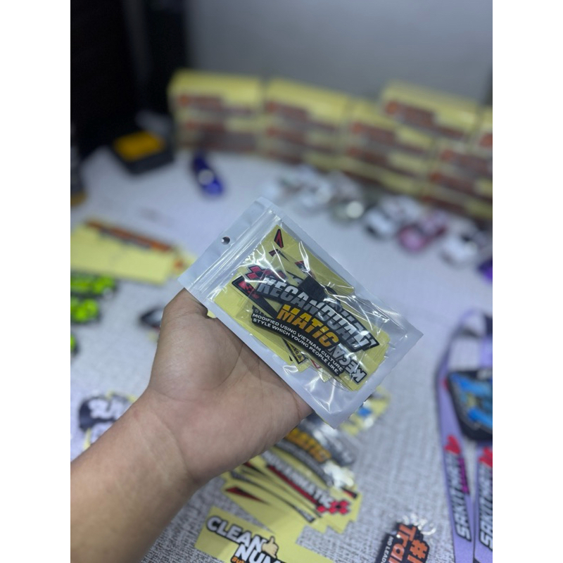 

lanyard / ganci kecanduan matic + stiker pack