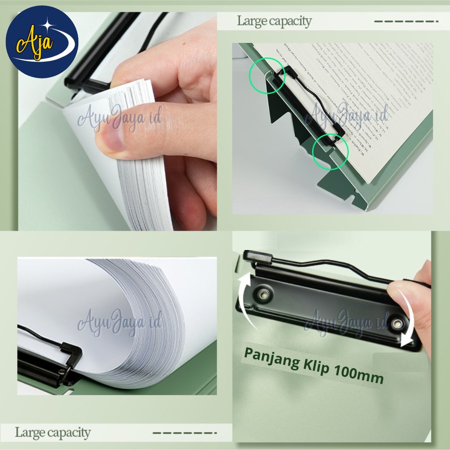 

Map Folder Lipat Multifungsi File Clipboard A4 Jepit Atas
