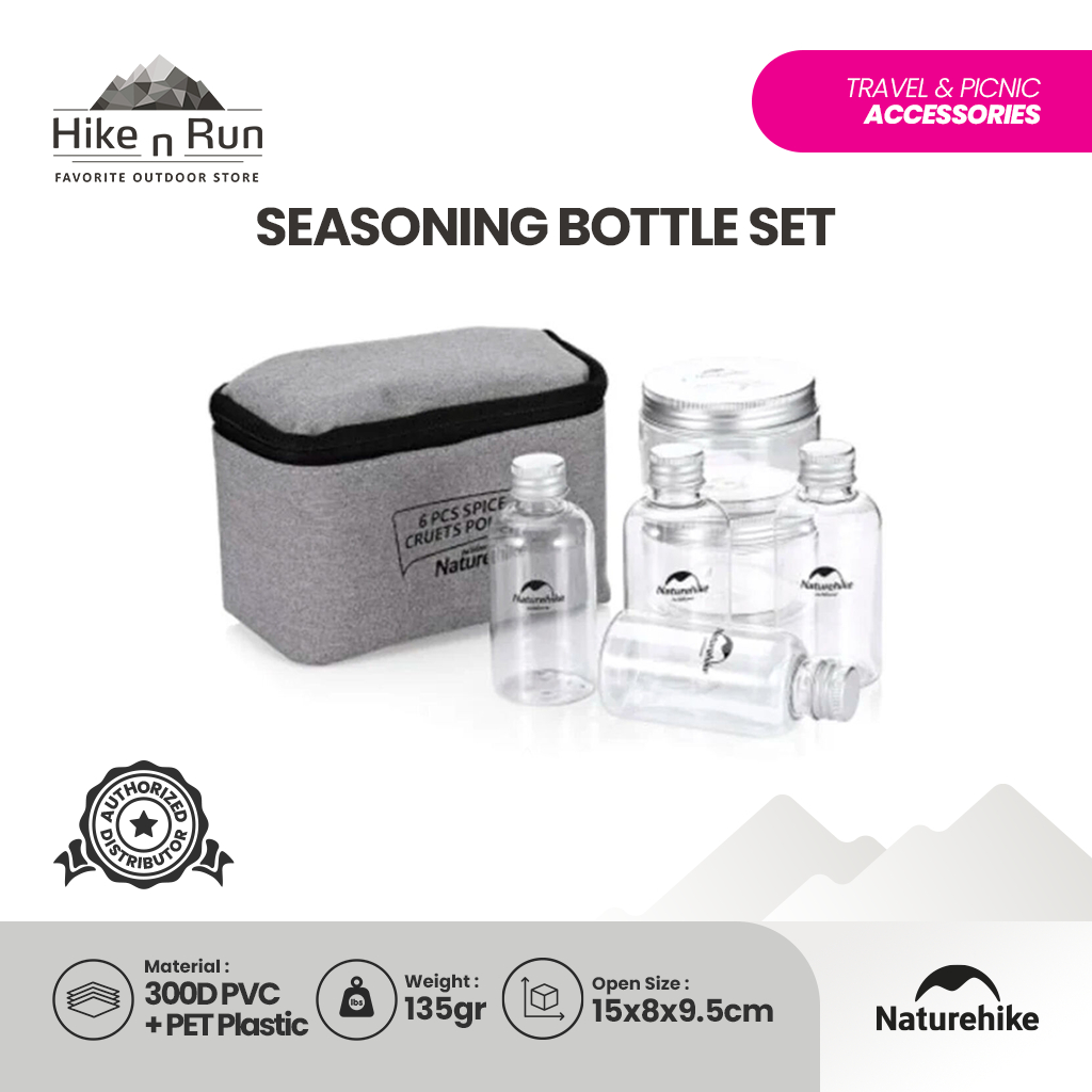 Naturehike NH17T011-P / CNH22CJ043 Set Botol Bumbu Seasoning Bottle Set