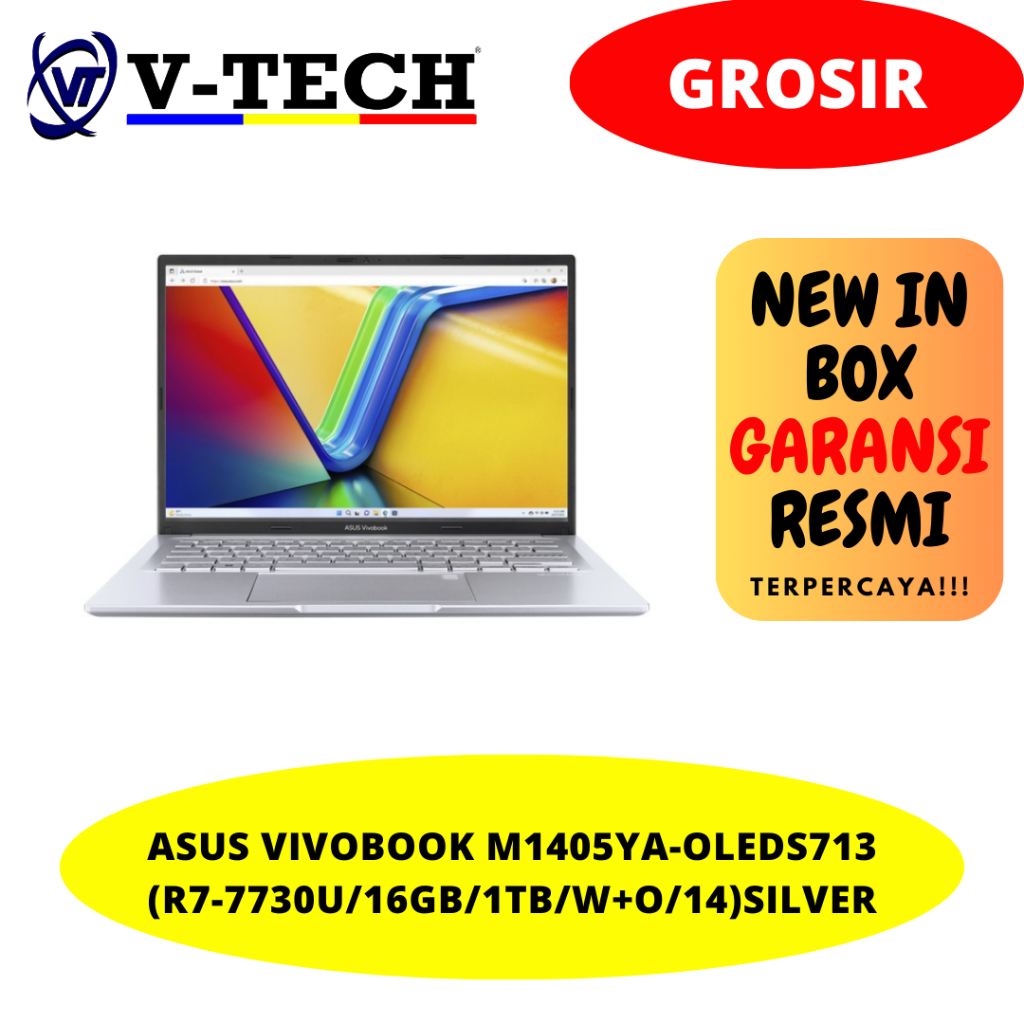ASUS VIVOBOOK M1405YA-OLEDS713(R7-7730U/16GB/1TB/W+O/14)SILVER