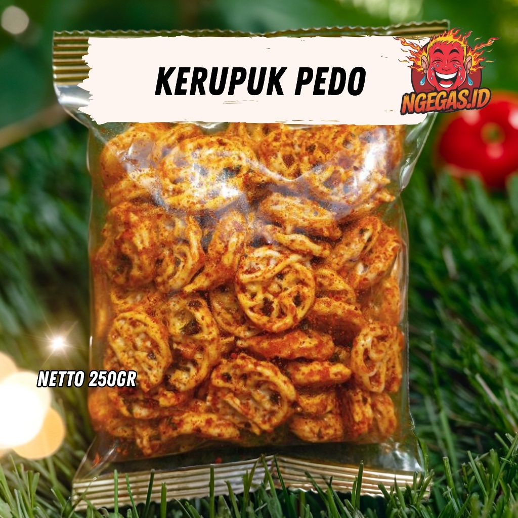 

Kerupuk Rafael / Sebring Pedo 250Gr – Pedas Original Daun Jeruk