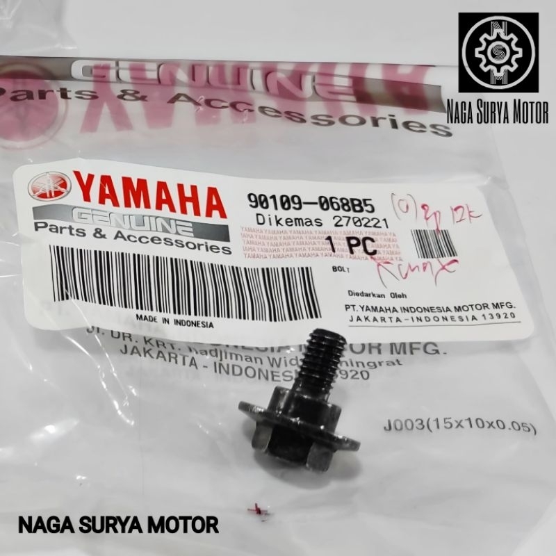 Baut sambungan spakbor depan Aerox 155 90109-068B5 ORI YGP