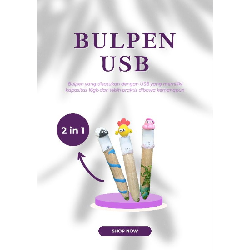

Pen multifungsi 2in1 pulpen dan USB 16gb