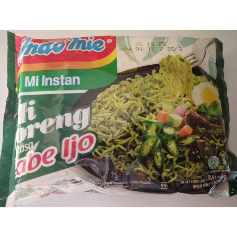 

Indomie Mi Goreng Cabe Ijo Kemasan 85 Gram