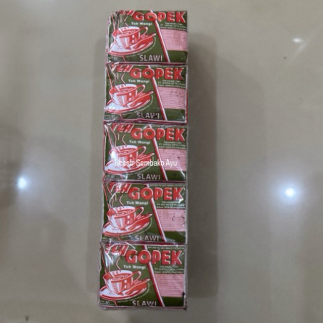 

(80gr / JUMBO) Teh Gopek 1 pres/pak isi 5 pcs (400gr)