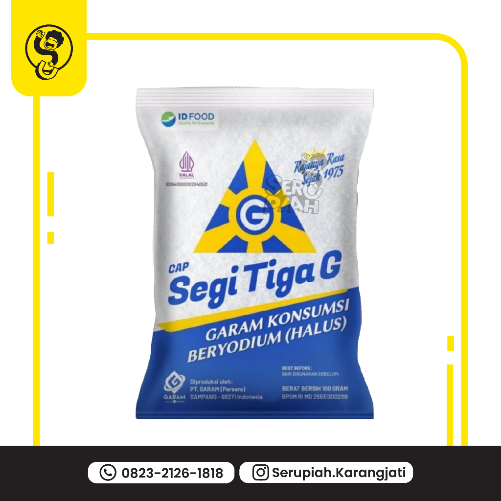 

Garam Dapur Beryodium Segi Tiga G (Repack)