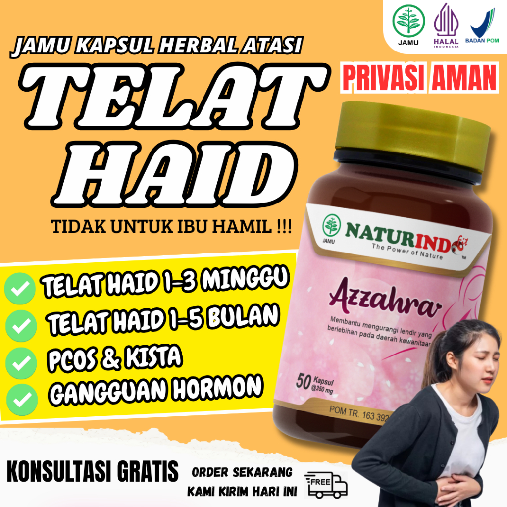 Obat Pelancar Haid Ampuh Jamu Pelancar Haid Keputihan Gatal Nyeri Haid Manjakani PCOS Gangguan Hormo
