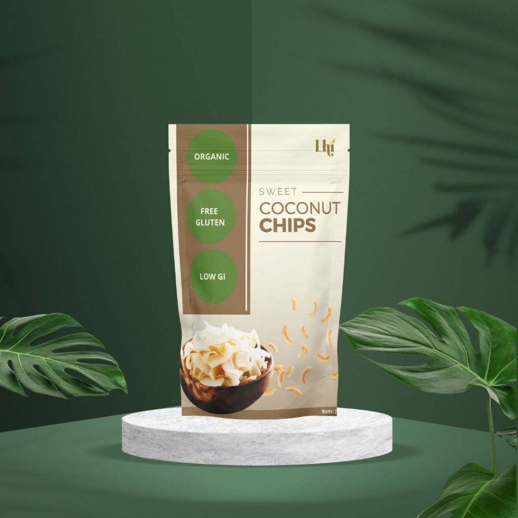 

Lhicoco - Organic Sweet Coconut Chip / Keripik Kelapa Organik Varian Manis 250 Gram