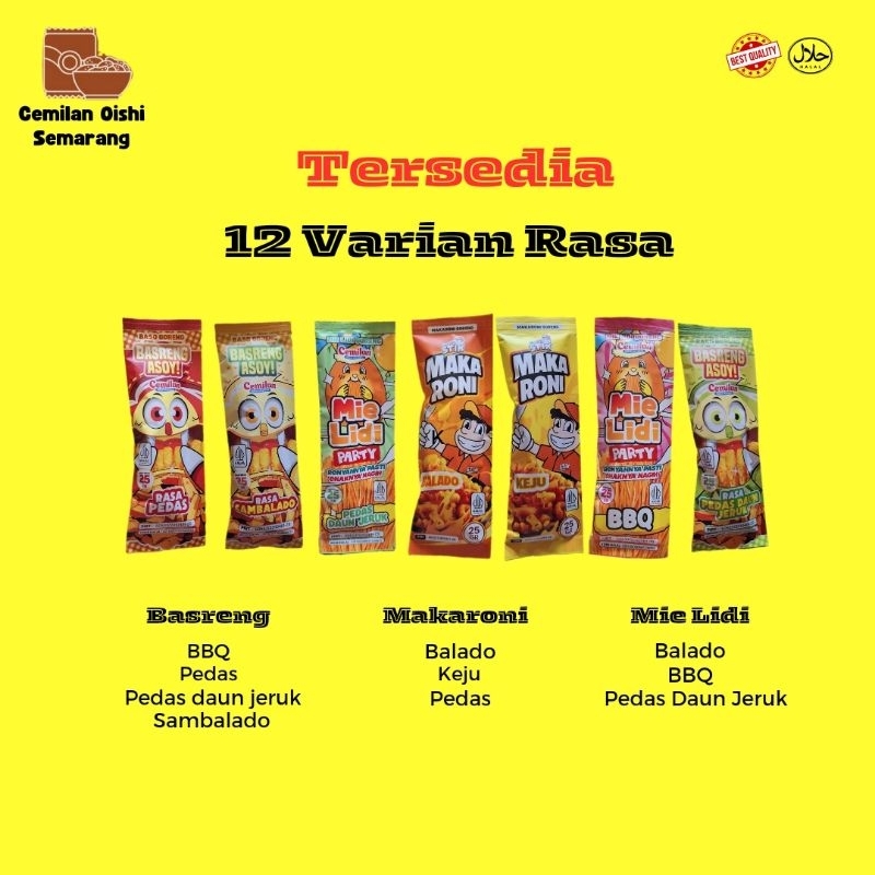 

[Paket Usaha] Camilan Mie Lidi Basreng 30pcs ISI 25gram Food Snack Camilan Food Halal