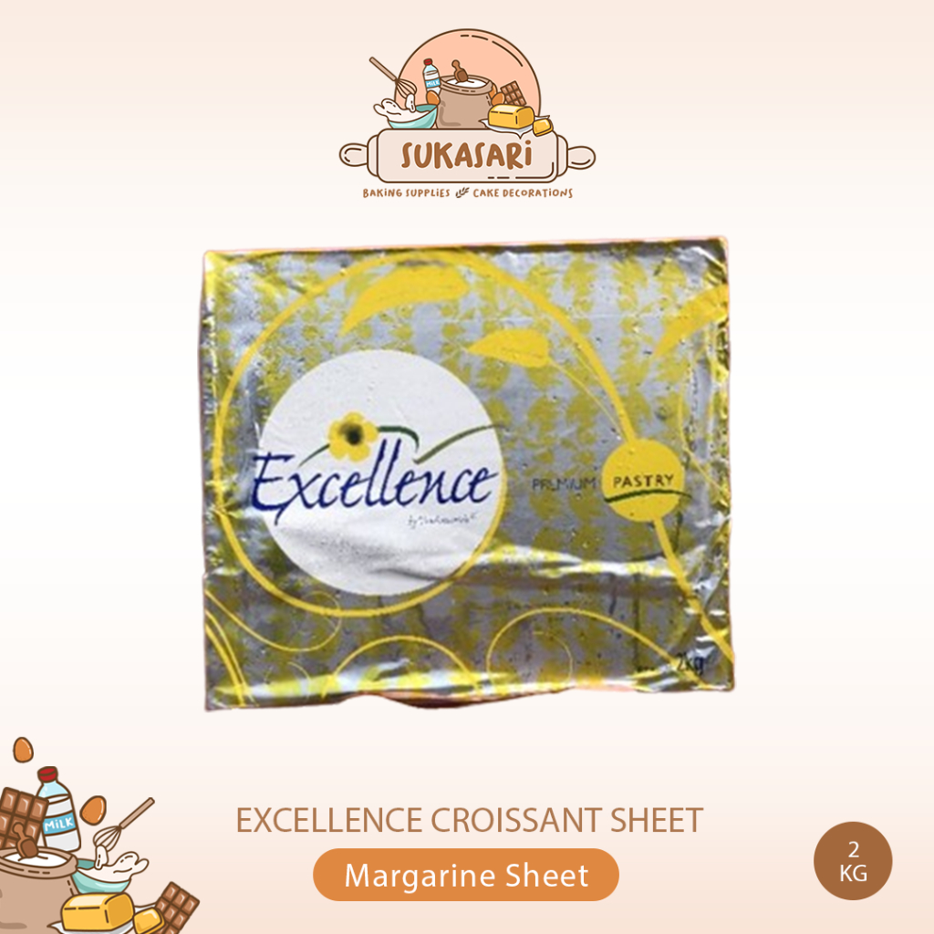 Excellence croissant SHEET premium pastry 2 kg Margarine Butter