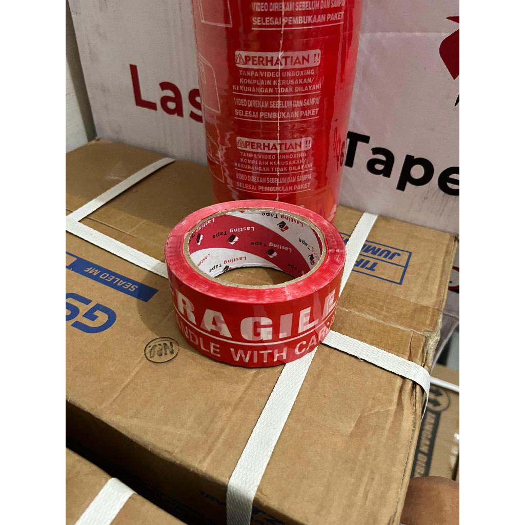 

Lakban.ID - LAKBAN FRAGILE MERAH 48 mm x 60 m - PER 1 ROLL (6 PCS)
