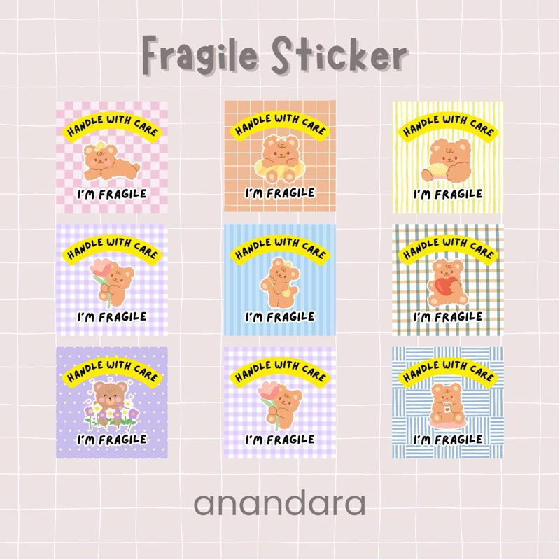 

Anandara - Fragile Sticker Stiker Fragile isi 5