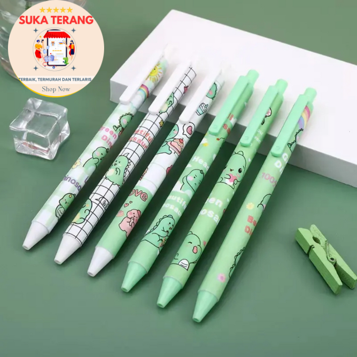 

ST 1 Pcs Pena Cetekan Karakter Motif Lucu Pulpen Tinta Hitam Alat Tulis Sekolah Kantor Pen Bolpoint Stationary Murah