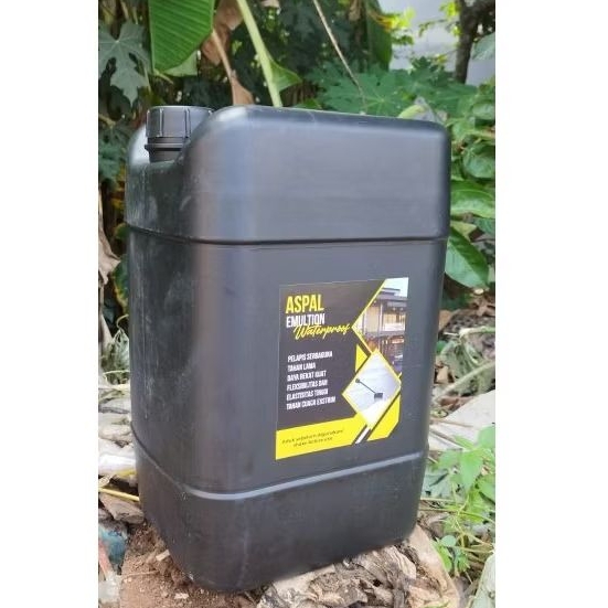 ASPAL CAIR EMULSI BITUMEN 20KG WATERPROOFING BONUS KUAS DAN SARUNG TANGAN