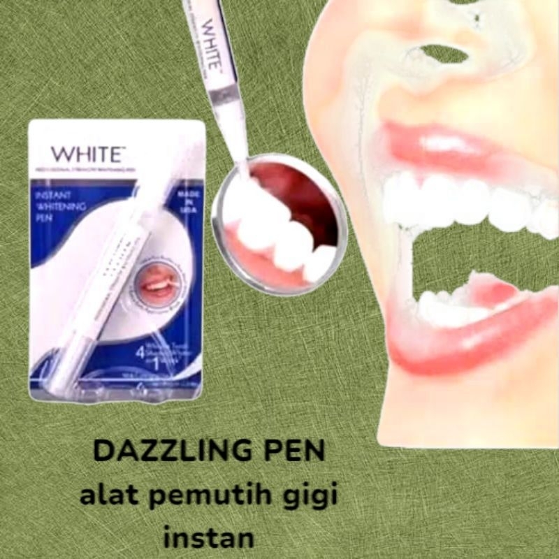 DAZZLING teeth whitening pen || pen pemutih gigi 100% ampuh