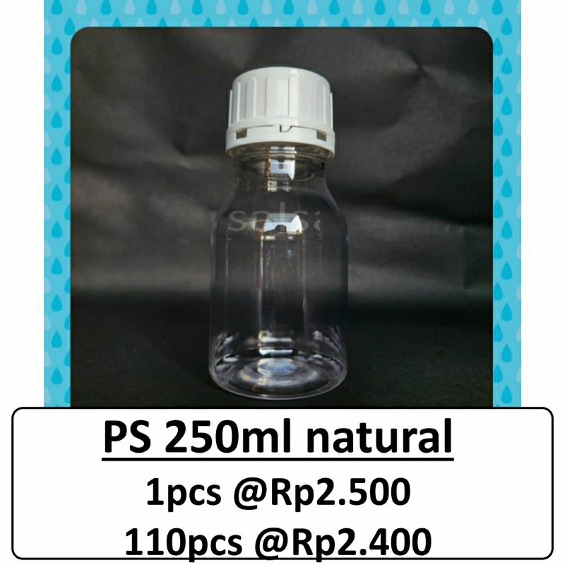 Botol PS 250ml Natural