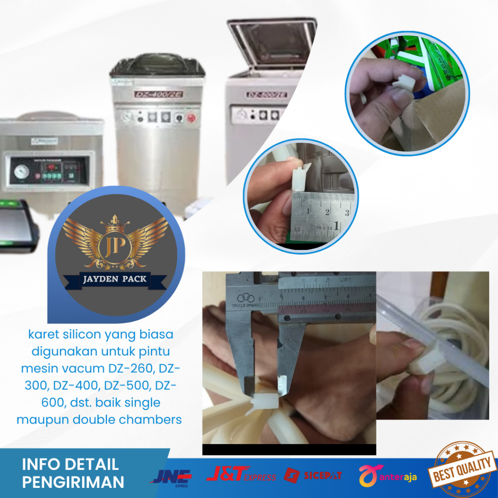 Karet tutup Vacum/airproff silicone mesin Vacum DZ-260, DZ-300, DZ-400, DZ-500, DZ-600,DSB