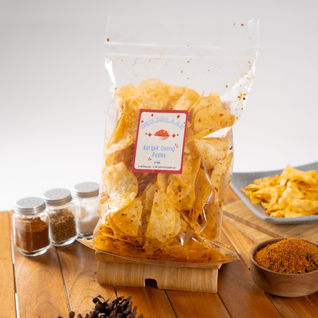 

Keripik Singkong Oseng Bumbu Pedas Ceu.Milaan 250gr Kripik Oseng Bumbu Bawang Pedas Manis Gurih - Cemilan Snack Makanan Ringan