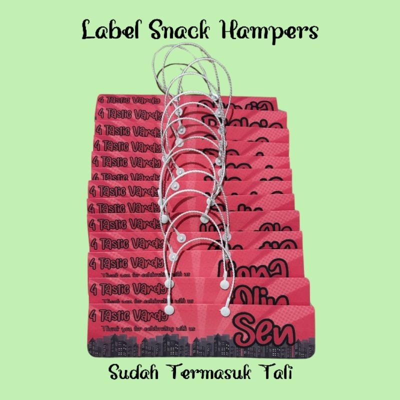 

Label Snack Hampers Custom Ultah Anak Jambi