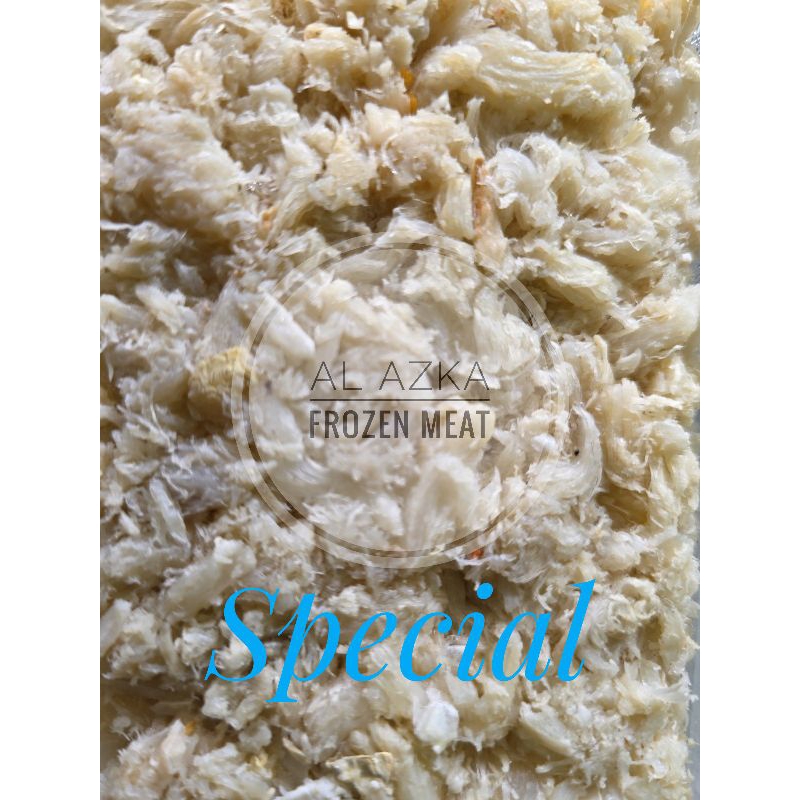 

Daging Rajungan Kupas / Daging Kupas Kepiting / Clawmeat / Crabmeat 500 Gram