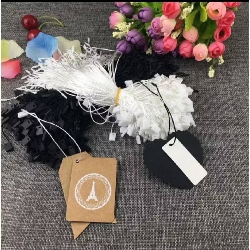 

100pcs TALI HANG TAG BAJU KAOS BUTIK JAKET USAHA GARMEN TALI LOOP PIN LOCK PIN